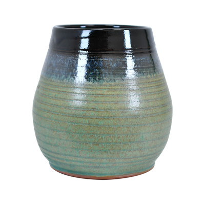 Κεραμική κούπα μάτε Niebla (μαύρο-πράσινο) 300 ml – Σειρά Crater