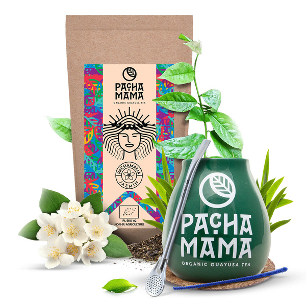 Σετ Guayusa Pachamama Jazmín 100γρ + Καλαμπάς + Bombilla