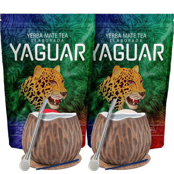 Yerba Mate σετ για δύο Bombilla Matero cocos