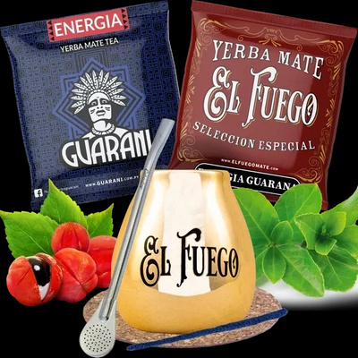 Σετ Yerba Mate Guarana BIG Tykva Bombilla δυνατό