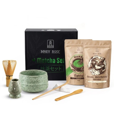 Σετ δώρου για χρωματιστό Matcha Latte: Matcha + White Matcha + αξεσουάρ