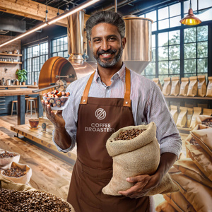 Coffee Broastery - Καφές ολικής αλέσεως Ινδία Karnataka Premium 1kg