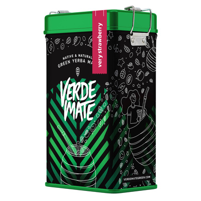 Yerbera – Μεταλλικό κουτί + Verde Mate Green Very Strawberry 0,5 κιλά