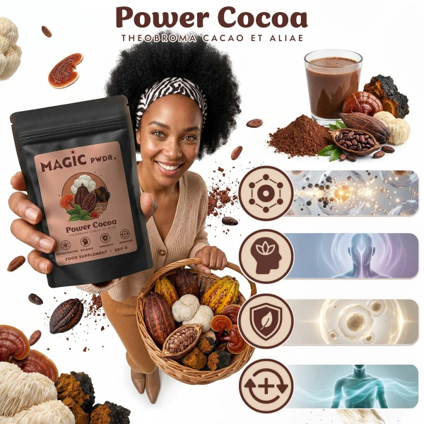 Magic Pwdr – Power Cocoa – Relax & Well-Being Blend 200 γρ.