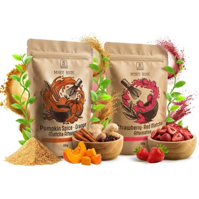 Σετ πολύχρωμων matcha: Red Matcha + Orange Matcha