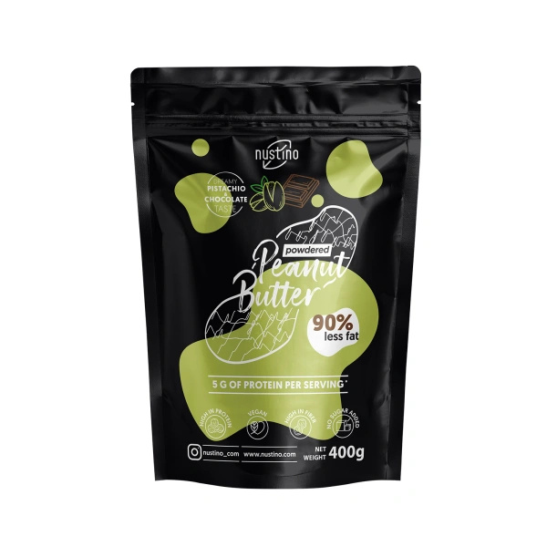 Σετ δώρου με φυστικοβούτυρο σε σκόνη Nustino: Pure + Chocolate + Pistachio & Chocolate 3x400γρ