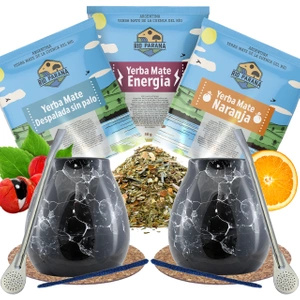 Σετ Yerba Mate για δύο άτομα Calabash + Bombilla