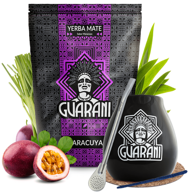 Σετ Yerba Mate Maracuya + calabash 500g