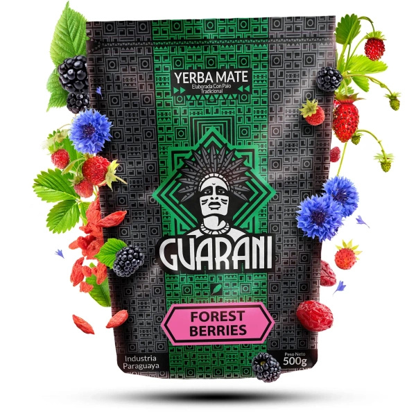 Yerba Mate Guarani Φρούτα Calabash Set 2x500g