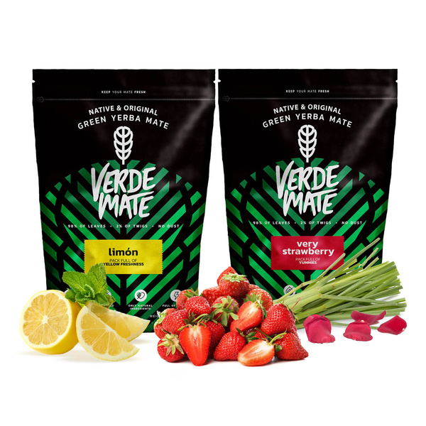 Yerba Verde Mate Limon Πολύ φρουτώδες φράουλα 1kg