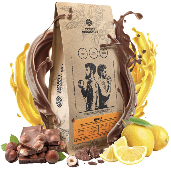 Bro Coffee Roastery - Καφές ολικής αλέσεως Ινδία Karnataka Premium 1kg