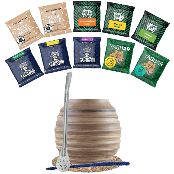 Σετ Yerba Mate 10x50g Calabash + Bombilla