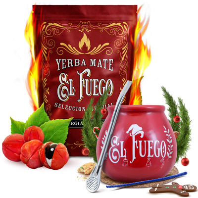 Yerba Mate Winter Starter Set El Fuego Energia 500g + αξεσουάρ