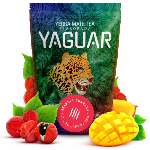 Σετ Yerba Mate Yaguar Energia 500g 0,5kg Yerbomos + Calabash + Bombilla