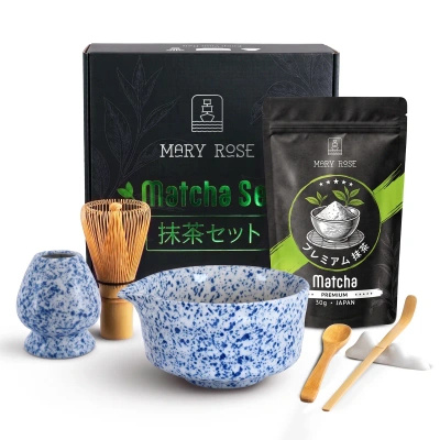 Σετ δώρου: ιαπωνικό premium matcha + matchawan + αξεσουάρ από μπαμπού