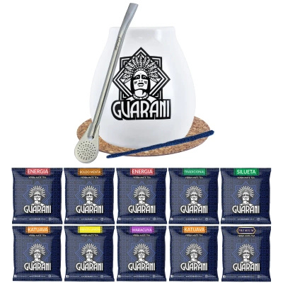 Σετ Yerba Mate 500g Κολοκύθα Bombilla 10x50g