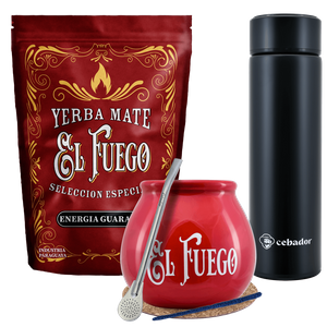 Yerba Mate El Fuego MOC 500g σετ θερμός καλαμπάσας