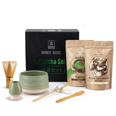 Σετ δώρου για χρωματιστό Matcha Latte: Matcha + White Matcha + αξεσουάρ