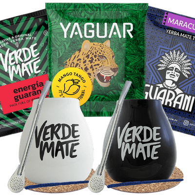 Yerba Mate Green Matero bombilla σετ για δύο άτομα