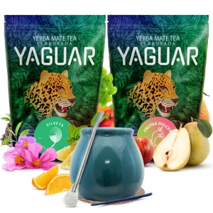 Σετ Yerba mate Yaguar κεραμικό calabash bombilla