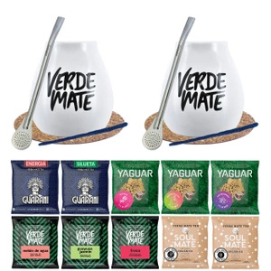 Σετ Yerba Mate Πράσινο 10x50g Mate Gourd x2 500g