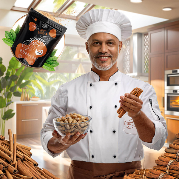 Nustino – Φυστικοβούτυρο σε σκόνη – Cinnamon 400 γρ.