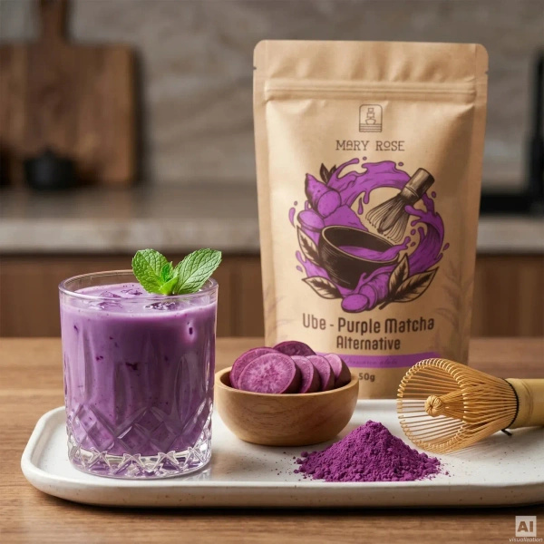 Σετ πολύχρωμων matcha: Purple Matcha + Blue Matcha