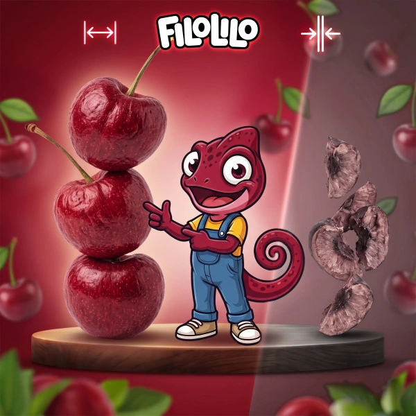 FiloLilo – Λυοφιλιωμένα βύσσινα (ολόκληρα, χωρίς κουκούτσι) 100 γρ.