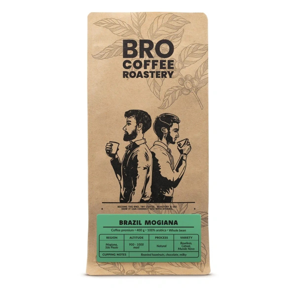 Bro Coffee Roastery – Καφές ολόκληρος Brazil Mogiana Premium 400 γρ