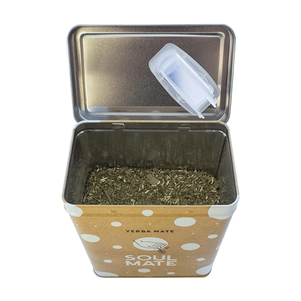 Yerbera – Μεταλλικό κουτί + Soul Mate Orgánica Menta Limon 0,5 κιλά
