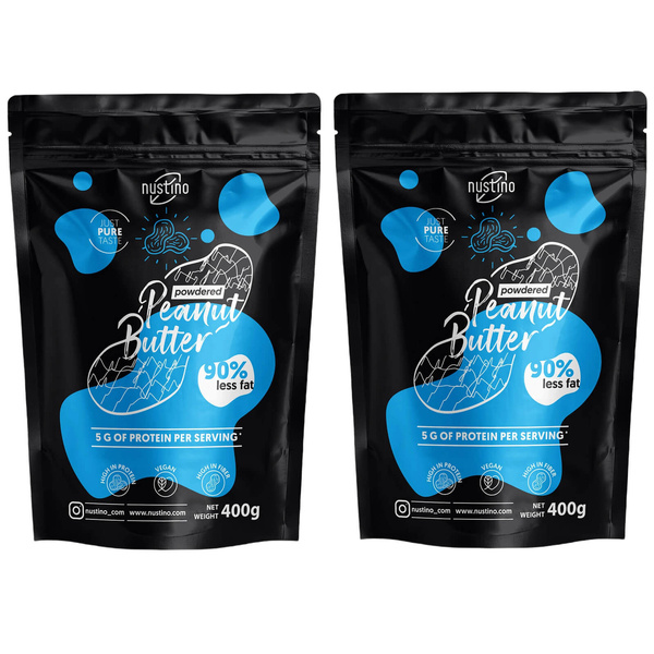 Σετ 2x Σκόνη Φυστικοβούτυρου Nustino