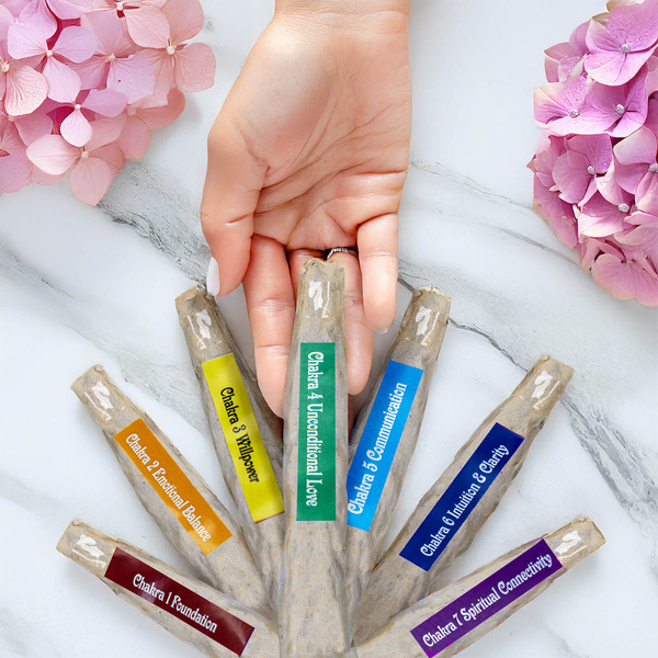 Θυμίαμα σχοινιού Yogi &amp; Yogini Naturals - Επτά τσάκρας