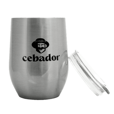 TermoLid – θερμοδοχείο για yerba mate με καπάκι – Cebador (ασημί) – 350 ml