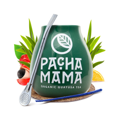 Σετ Κολοκύθα + Bombilla 19cm Yerba Mate Guayusa