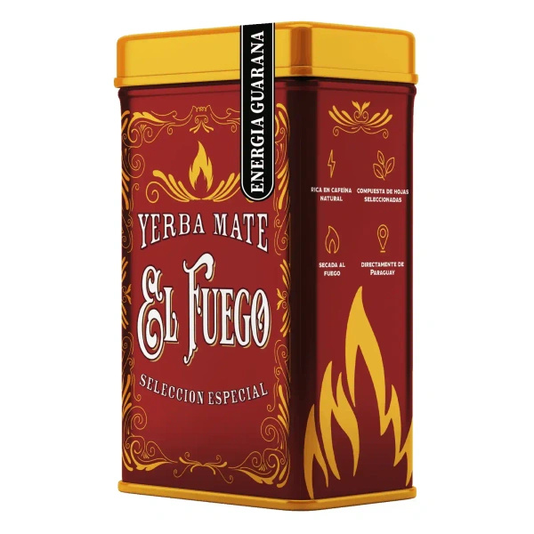 Yerbera – Μεταλλικό κουτί + El Fuego Energia Guarana 0,5 κιλά