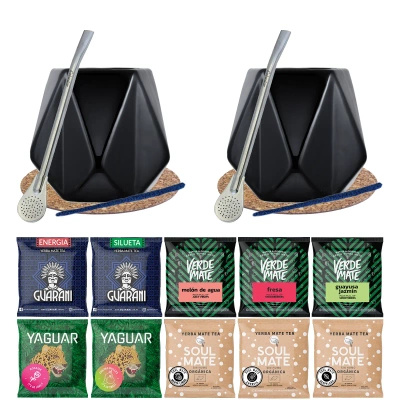 Σετ για δύο Bombilla Gourd 10x50g