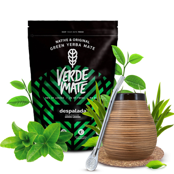 Σετ Yerba Mate Verde Mate 400γρ 0,4κιλά Καλαμπάς + Bombilla
