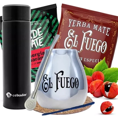 Σετ Yerba Mate Πράσινο Yerbomos bombilla 2x50g