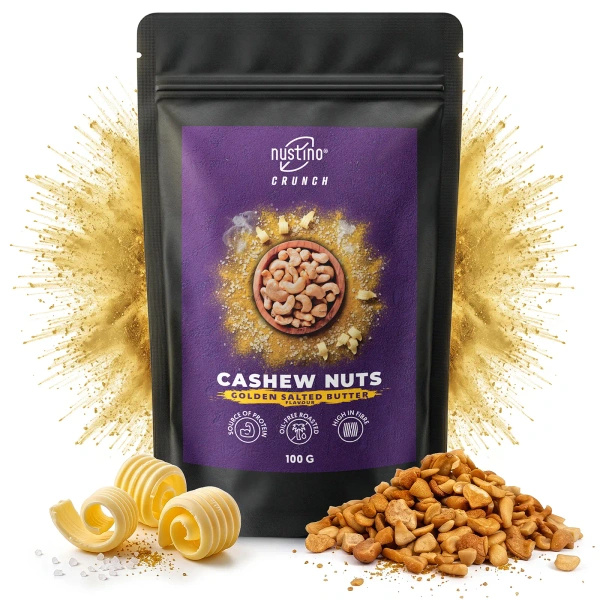 Nustino Crunch – καβουρδισμένα κάσιους – Golden Salted Butter 100 γρ.