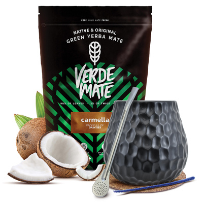 Σετ Yerba Mate Verde Mate 500γρ 0,5κιλά Καλαμπάς  + Bombilla