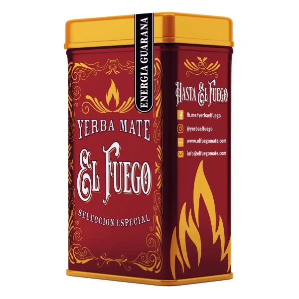 Yerbera – Μεταλλικό κουτί + El Fuego Energia Guarana 0,5 κιλά