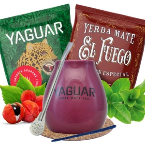 Yerba mate σετ Calabash Bombilla + 2x50g