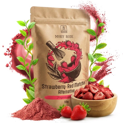 Mary Rose – Red Matcha Alternative – Φράουλα (σε σκόνη) 50 γρ