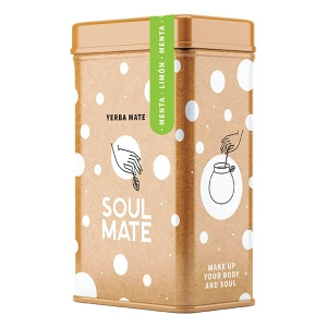Yerbera – Μεταλλικό κουτί + Soul Mate Orgánica Menta Limon 0,5 κιλά