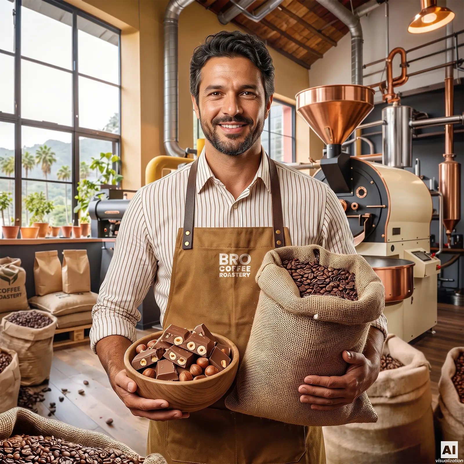 Latte φτιαγμένο με Bro Coffee Roastery Crema Rumba
