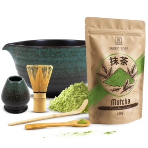 Σετ παρασκευής τσαγιού Matcha: matcha 100g + αξεσουάρ