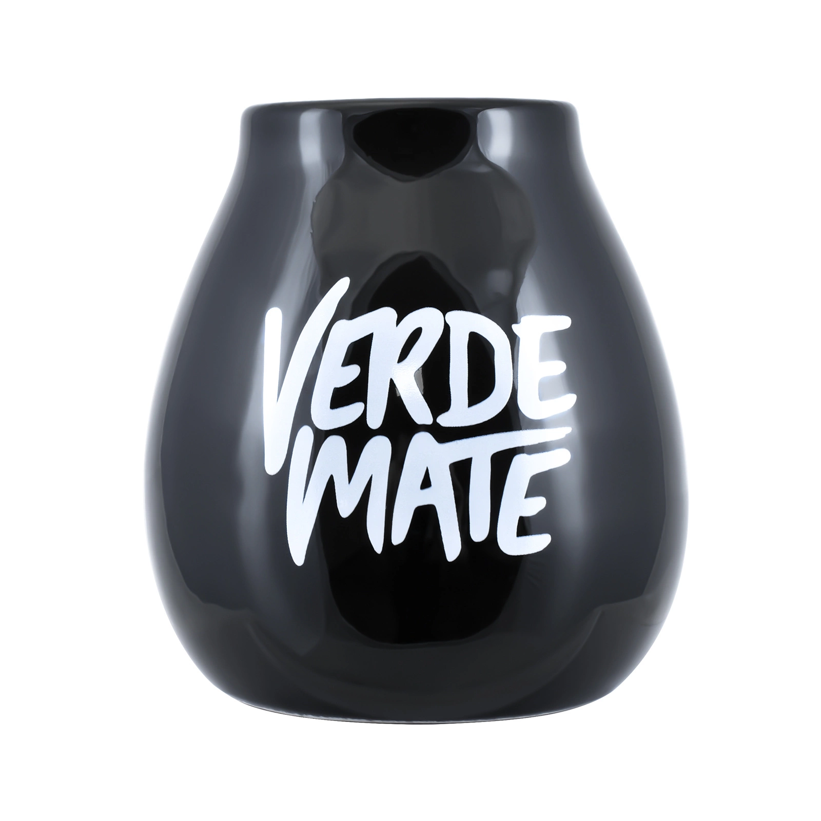 Μαύρη κεραμική κούπα για μάτε με λογότυπο Verde Mate 350 ml