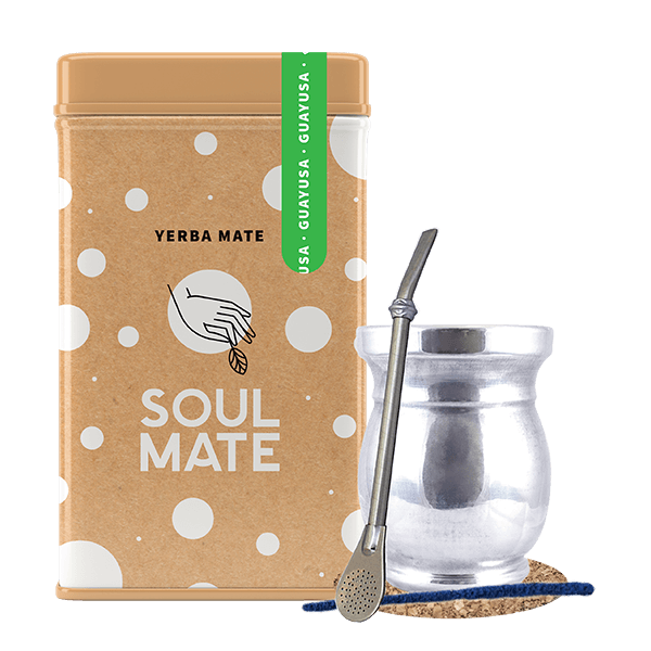 Σετ Yerbera Yerba Mate Soul Mate Guayusa 0.5kg Palo Santo