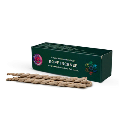 Θυμίαμα σχοινιού Yogi &amp; Yogini Naturals - Επτά τσάκρας