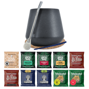 Σετ Yerba Mate 10x50g Calabash Bombilla 500g